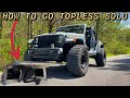 How To Take Jeep Wrangler Hard Top Off By Yourself (One Person Easy)