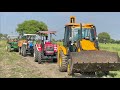 JCB 3dx Xpert Loading Mud Trolley | New Holland 3630 | John deere Tractor | 4wd Mahindra Arjun NOVO