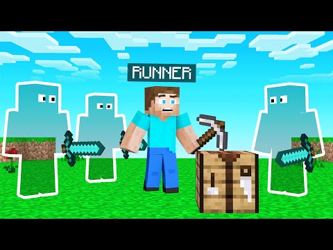 INVISIBLE HUNTERS Vs SPEEDRUNNER In Minecraft 