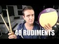 All 40 Rudiments - Daily Drum Lesson