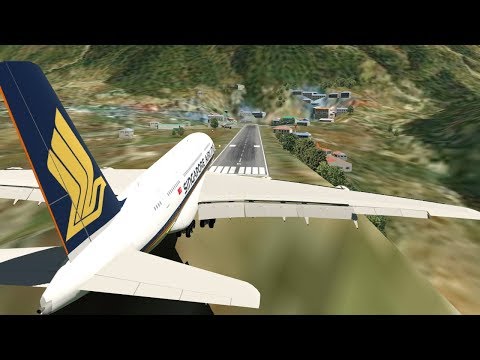 Big Planes Landing at Lukla Airport Nepal XP11 