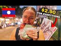 THIS is the Night Market to visit for Laos Street Food! 🇱🇦