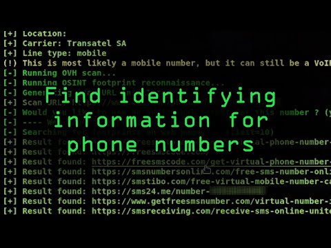 Find Information from a Phone Number Using OSINT Tools Tutorial 