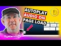 Divi Theme Autoplay Audio On Page Load 👈👍👈