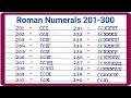 Roman numerals 201-300 || How to write Roman numbers || Roman numbers 201-300#viralvideo