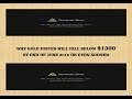 Why Gold will fall below $1300 by June 2018 Why Gold will fall below $1300 by June 2018