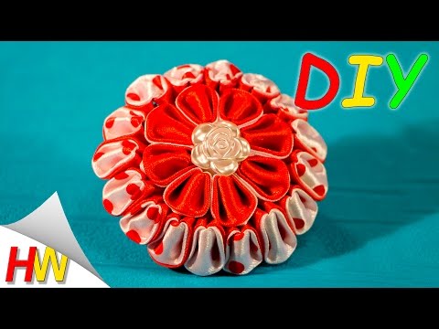 Канзаши зефирки мастер класс Канзаши зефирки мастер класс