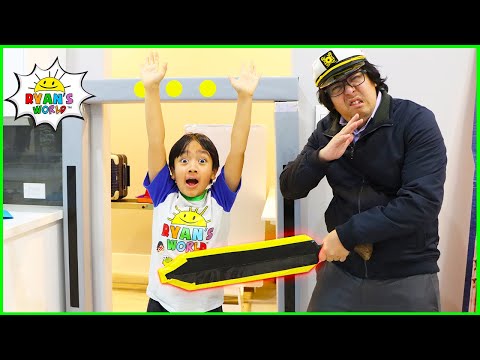 Ryan going through Airport Security with Daddy THE MOVIE 1 hr kids video 