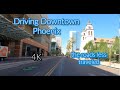 Driving in Downtown Phoenix 4K- The Roads Less Traveled Tour Fall 2021