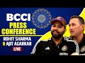BCCI PC LIVE I Rohit Sharma & Ajit Agarkar PC India's squad for T20 World Cup I Rinku Singh