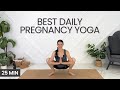 Full-Body Pregnancy Yoga Flow (25 Minute Prenatal Yoga Class For All Trimesters)