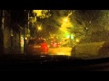 Rain sounds for sleeping. Rain in a car with lightning and thunder storm - Sleep Music
