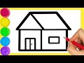 House Drawing | How to Draw house for beginners for step by step | Colouring Drawing For Arya |(#51)