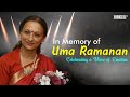 Remembering Uma Ramanan: A Tribute to a Playback Singer #umaramanan #rip
