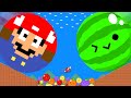 Mario's Marble Race vs. the Giant Watermelon Game (Suika Game) Calamity!