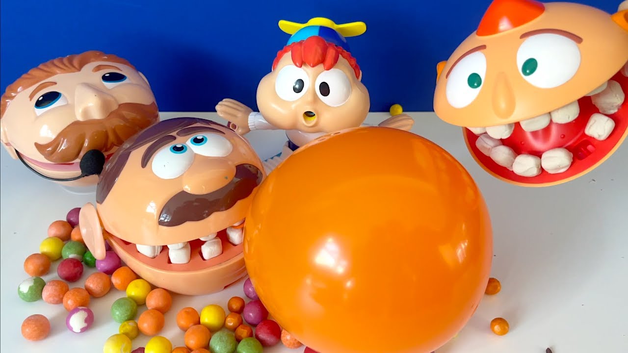 Aç Adam Playdoh Sakızsever Çarli nin sakızlarını yedi! Aç Oğlan ne yaptı? Dev sakız Balon nasıl?