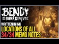 Bendy and The Dark Revival All Memo Locations - Written In Ink Achievement