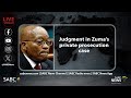 Judgment on the removal of Jacob Zuma's private prosecution case from the roll