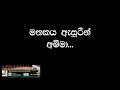 Mathakaya Asurin (Amma) Karaoke (Without Voice)