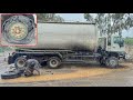Emergency Fixing Heavy Duty Truck's Flat Tire and Damaged Brake Drum