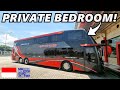 Travelling Across Indonesia on an ULTRA LUXURY BUS in a PRIVATE BEDROOM!