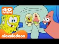 Spongebob | 40 Menit SpongeBob & Patrick Mengganggu Squidward pada Episode-BARU | Nickelodeon Bahasa