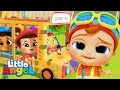 Wheels On The Bus At School With Baby John | Kids Cartoons and Nursery Rhymes | Little Angel