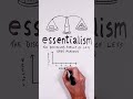 Essentialism 101 #shorts