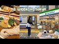 japan vlog 🍮 first week in tokyo, what i eat (udon, tonkatsu, cafes), family mart, exploring around