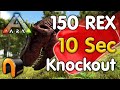 ARK Level 150 Rex Knocked Out In 10 Seconds! #Ark