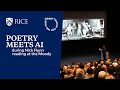 Poetry meets AI: Nick Flynn and David Rokeby premiere groundbreaking collaboration at the Moody
