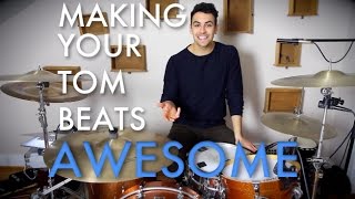 Making Tom Beats Awesome - Beginner Drum Lesson | Drum Beats Online