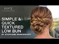 Simple & Quick Textured Low Bun by Stephanie Brinkerhoff | Kenra Professional