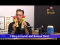 Filling a Hand Held Butane Torch - Making Your Own Jewellery