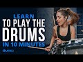 Learn To Play The Drums In 10 Minutes (Beginner Lesson w/ Domino Santantonio)