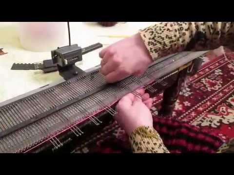 Частичное вязание на вязальной машине нева Частичное вязание на вязальной машине нева