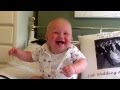 Baby laughing and chuckling