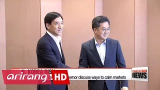 Finance minister, BOK chief discuss North Korea risks and domestic issues