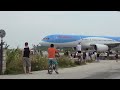 Skiathos Dangerous Jet blast and low Landings