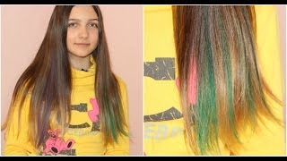 КАК ПОКРАСИТЬ ВОЛОСЫ# ЦВЕТНЫМИ МЕЛКАМИ# - VideoSpot.XYZ - BroadCaste Your Self