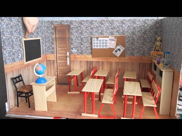 Видео как сделать парту для кукол