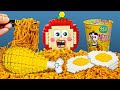 🔴 [LIVE] Best Of LEGO Mukbang Yellow Food Challenge – ASMR Eating Sound || Lego MUKBANG
