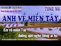 Karaoke Anh Về Miền Tây Tone Nữ | Nhạc Sống Best Chuẩn Dễ Hát 2023 | Karaoke Thanh Trần