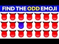 FIND THE ODD EMOJI by spotting the difference । find the odd emoji out । find the odd emoji