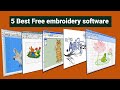 5 Best Free Embroidery Software |  Best Machine Embroidery Software | Zdigitizing