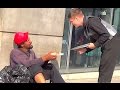 Download This Waiter Serves Dinners To Homeless People! mp4 3gp mp3 videos - waplic