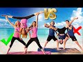 BOYS VS GIRLS 3 Person Yoga Challenge!