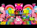 Slime Mixing Random With Piping Bags | Mixing ”Pinkfong” Eyeshadow and Makeup Into Slime!  ASMR #13