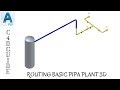 TUTORIAL AUTOCAD PLANT 3D - ROUTING PIPA PLANT 3D
