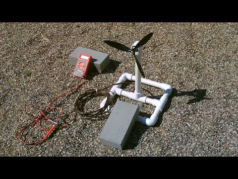 Homemade Wind Turbine Generator! - Wind Power Generator 